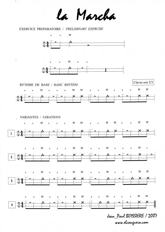 LA MARCHA  (  1 er cours )