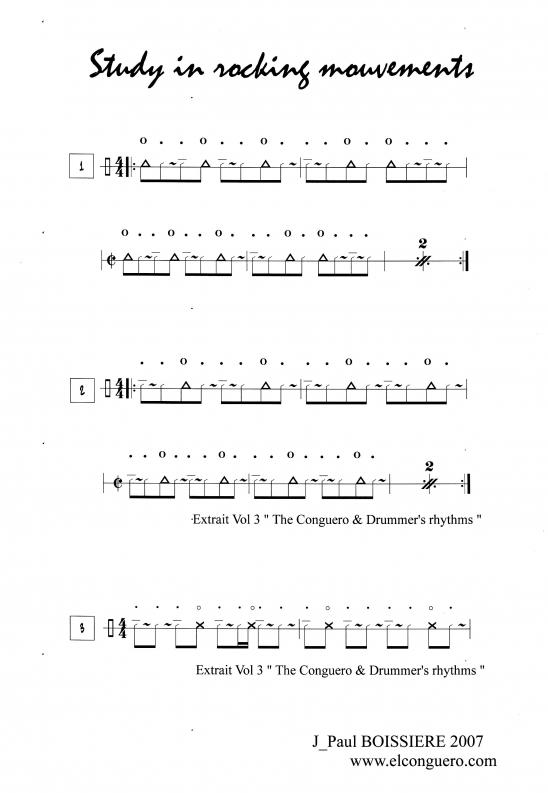 Study in rocking mouvements